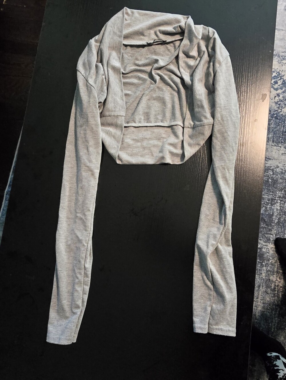 Light Gray Cropped Bolero Shrug